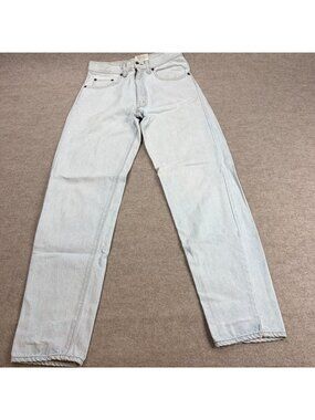 ACA Jeans 28 x 30 Blue Stonewash Cotton Straight Made in Japan Vintage